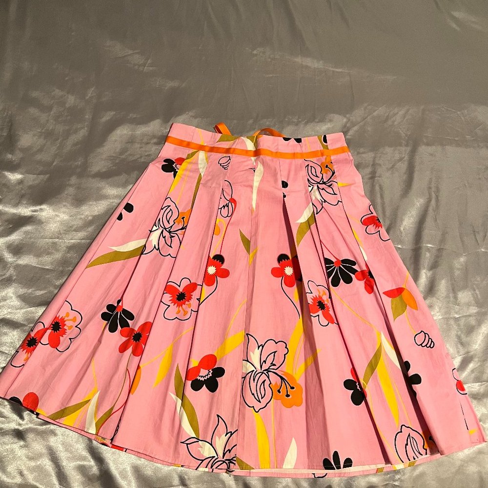 Miss Me Los Angeles Cotton Pleated Skirt